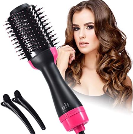 One-step hair dryer and volumizer hot air brush will be very much easy for girls for her makeover.